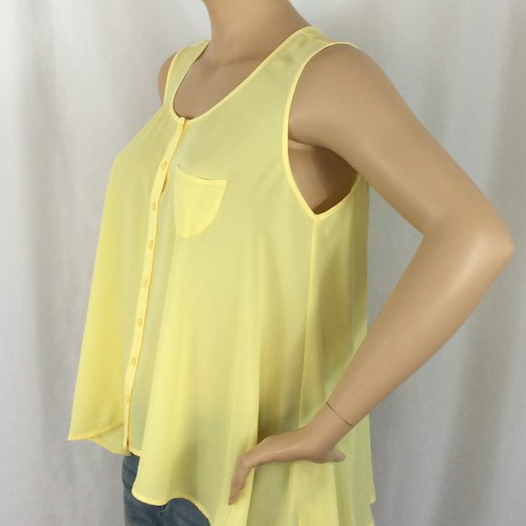 Style &Co button Down Sleeveless Blouse 203D - Picture 2 of 7
